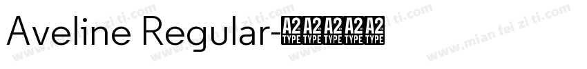 Aveline Regular字体转换